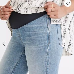 Madewell maternity over the belly perfect vintage jeans